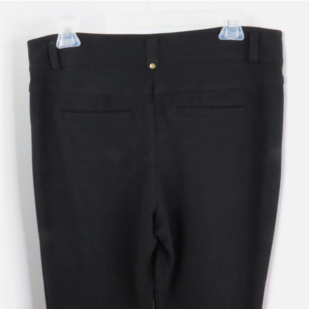 Cache Solid Black Stretch Bootcut Trouser Pants - image 5